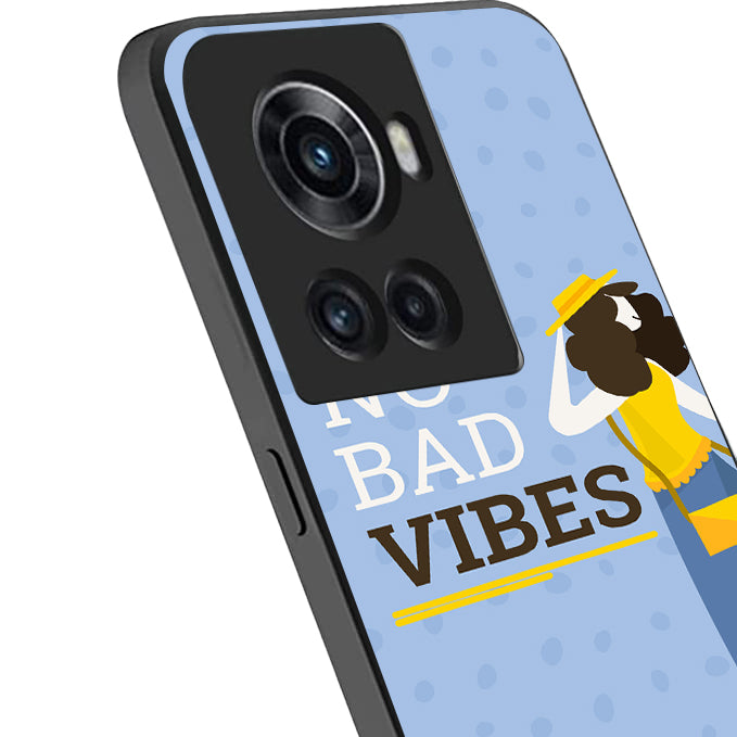 No Bad Vibes Motivational Quotes Oneplus 10 R Back Case