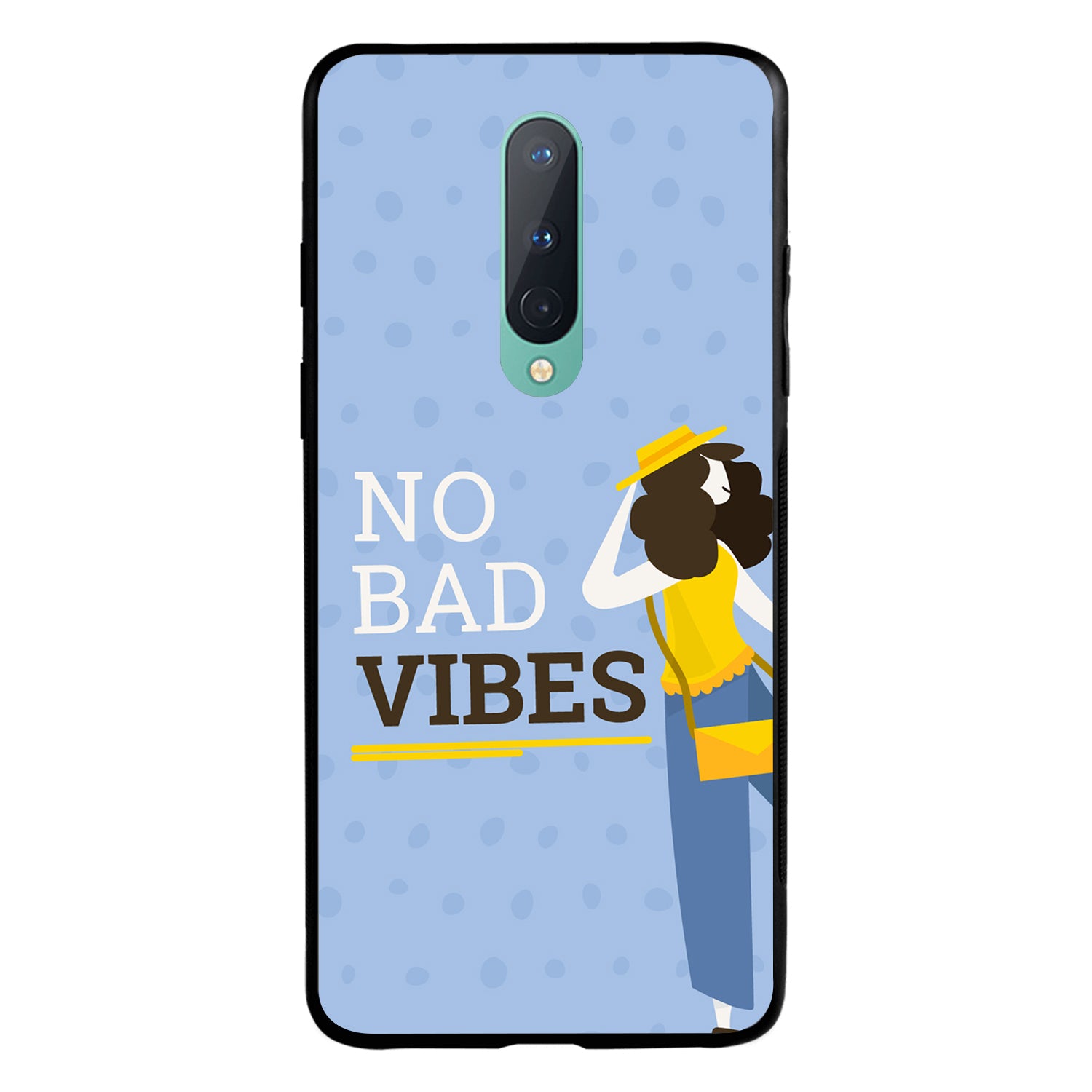 No Bad Vibes Motivational Quotes Oneplus 8 Back Case