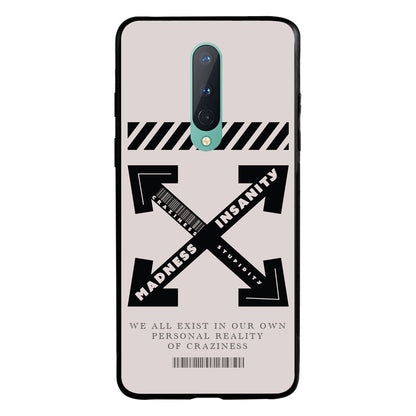Black Madness Quote Oneplus 8 Back Case