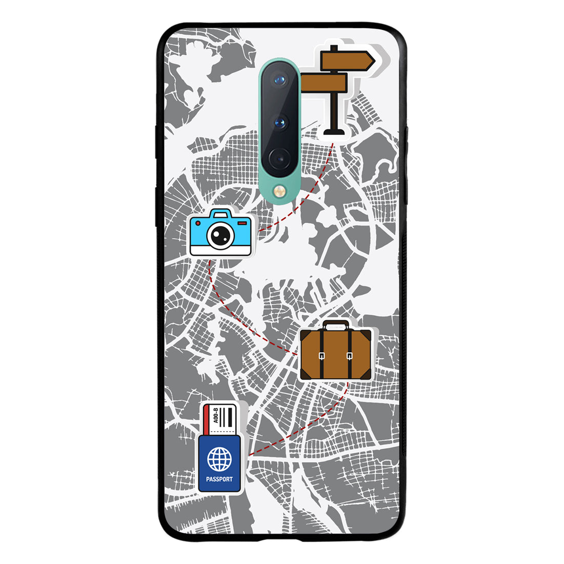 Journey Start To End Travel OnePlus 8 Back Case
