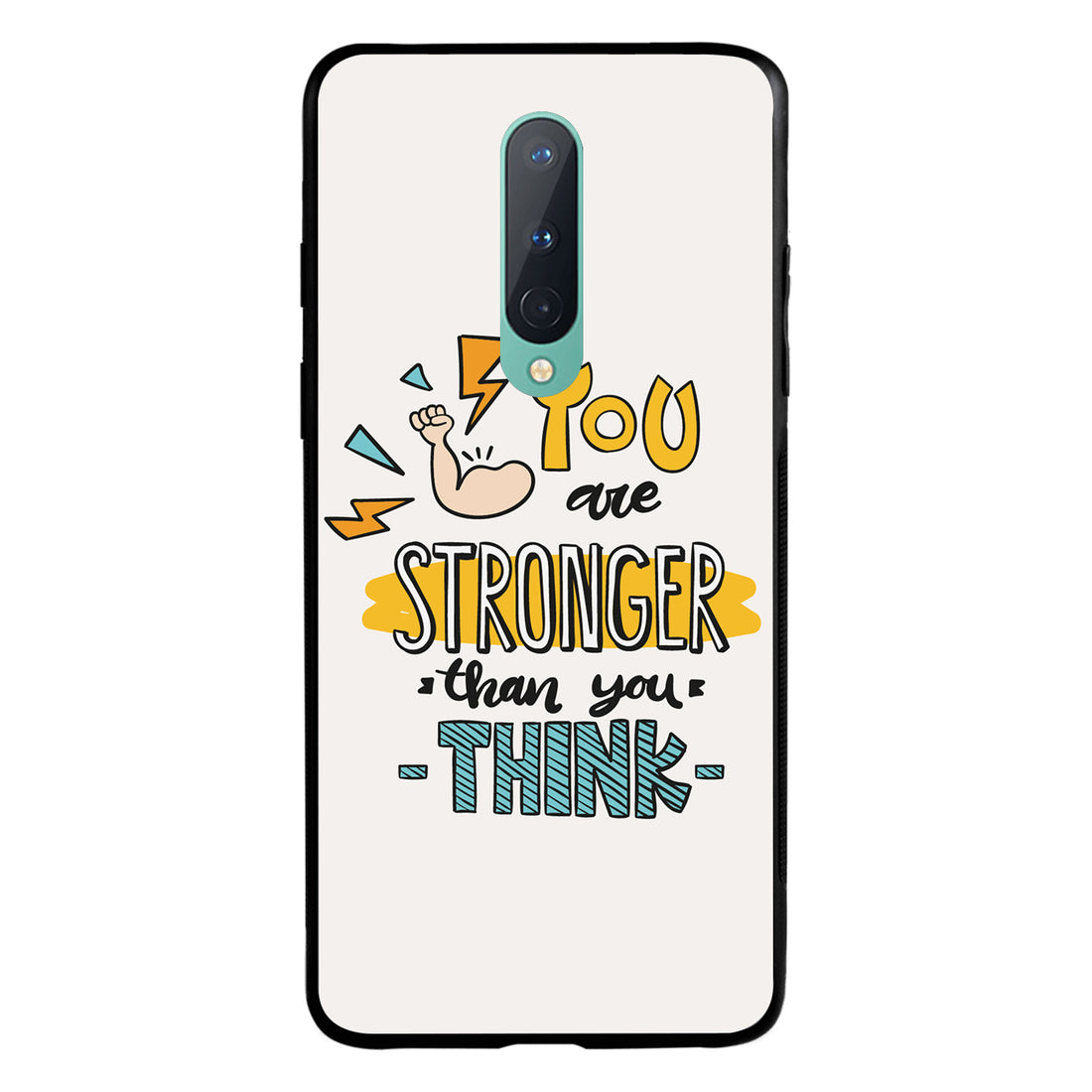 You Are Stronger Motivational Quotes OnePlus 8 Back Case