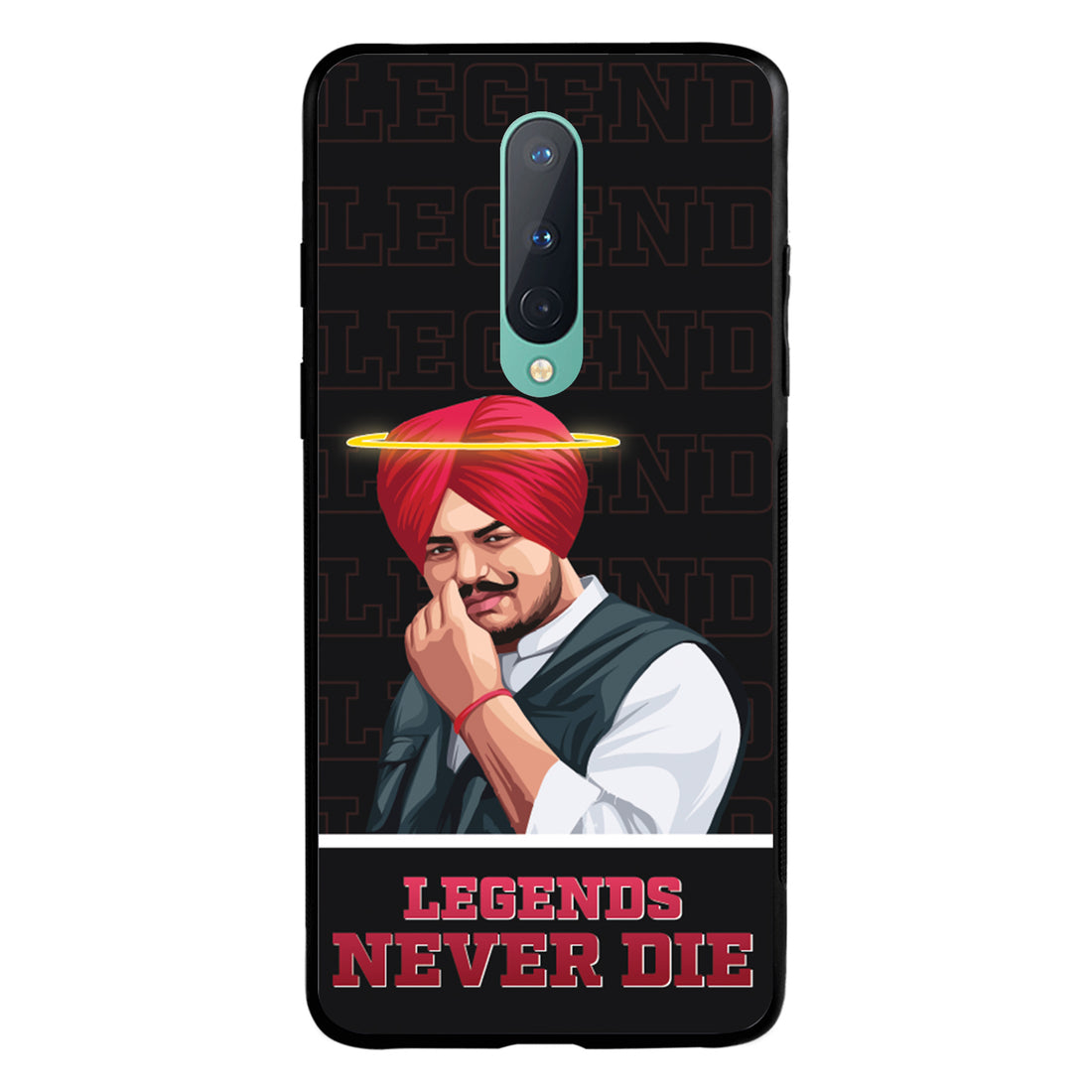 Legend Never Die Black Sidhu Moosewala OnePlus 8 Back Case