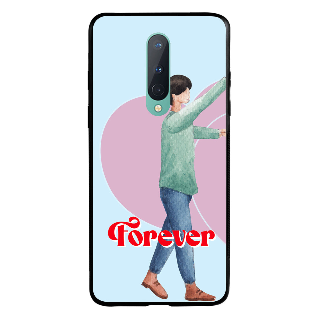 Forever Love Boy Couple Oneplus 8 Back Case