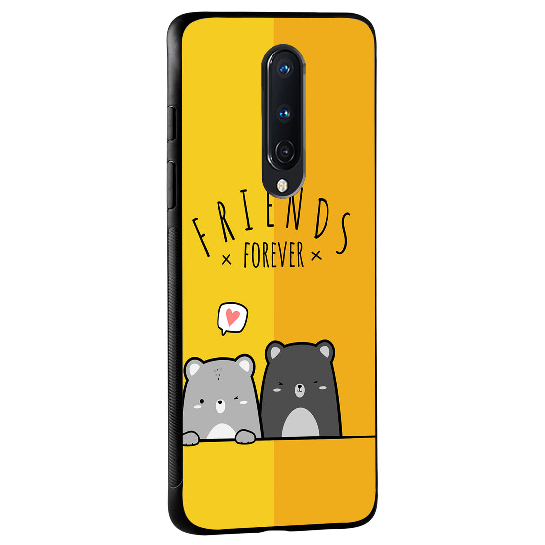 Yellow Bff Oneplus 8 Back Case