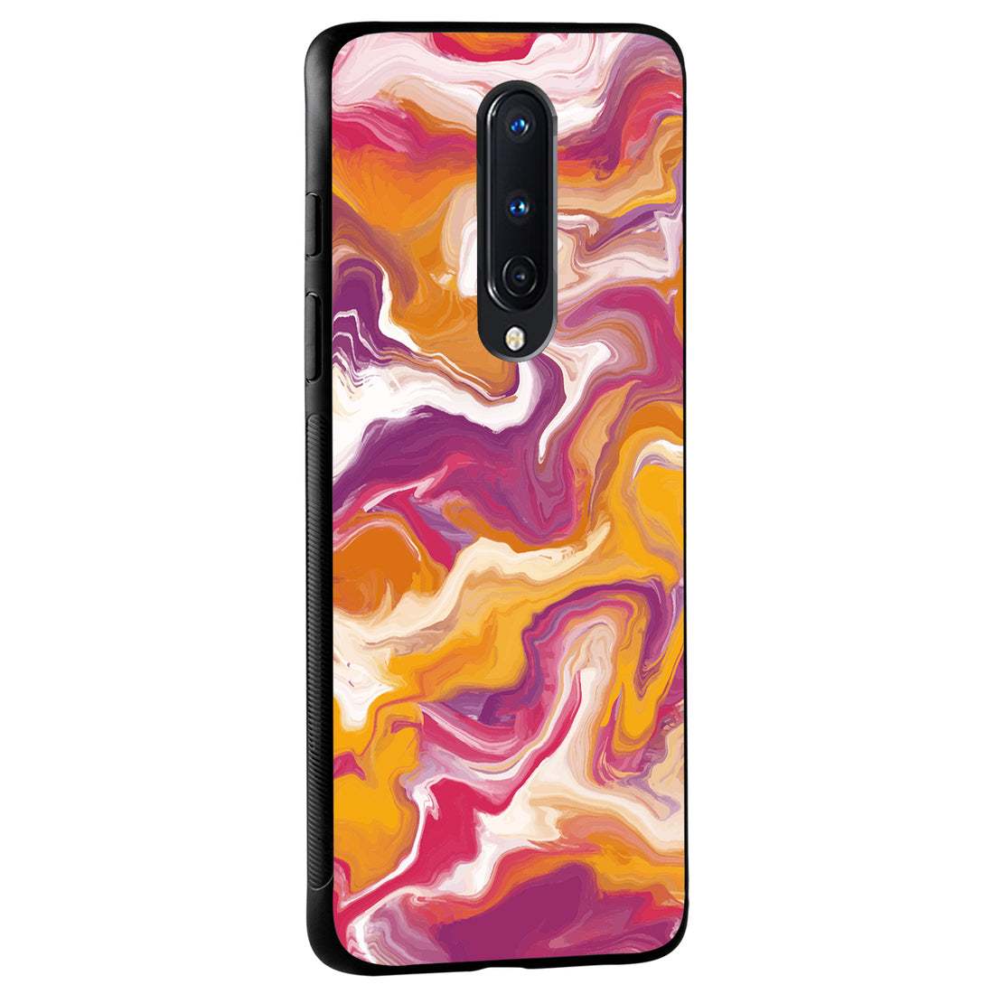 Yellow Purple Marble Oneplus 8 Back Case