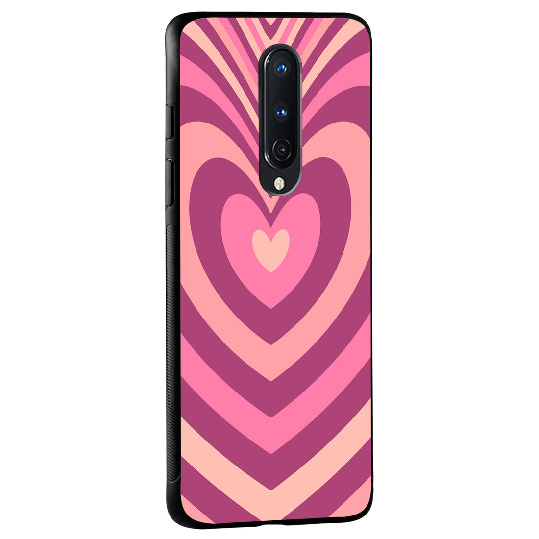 Pink Heart Optical Illusion Oneplus 8 Back Case