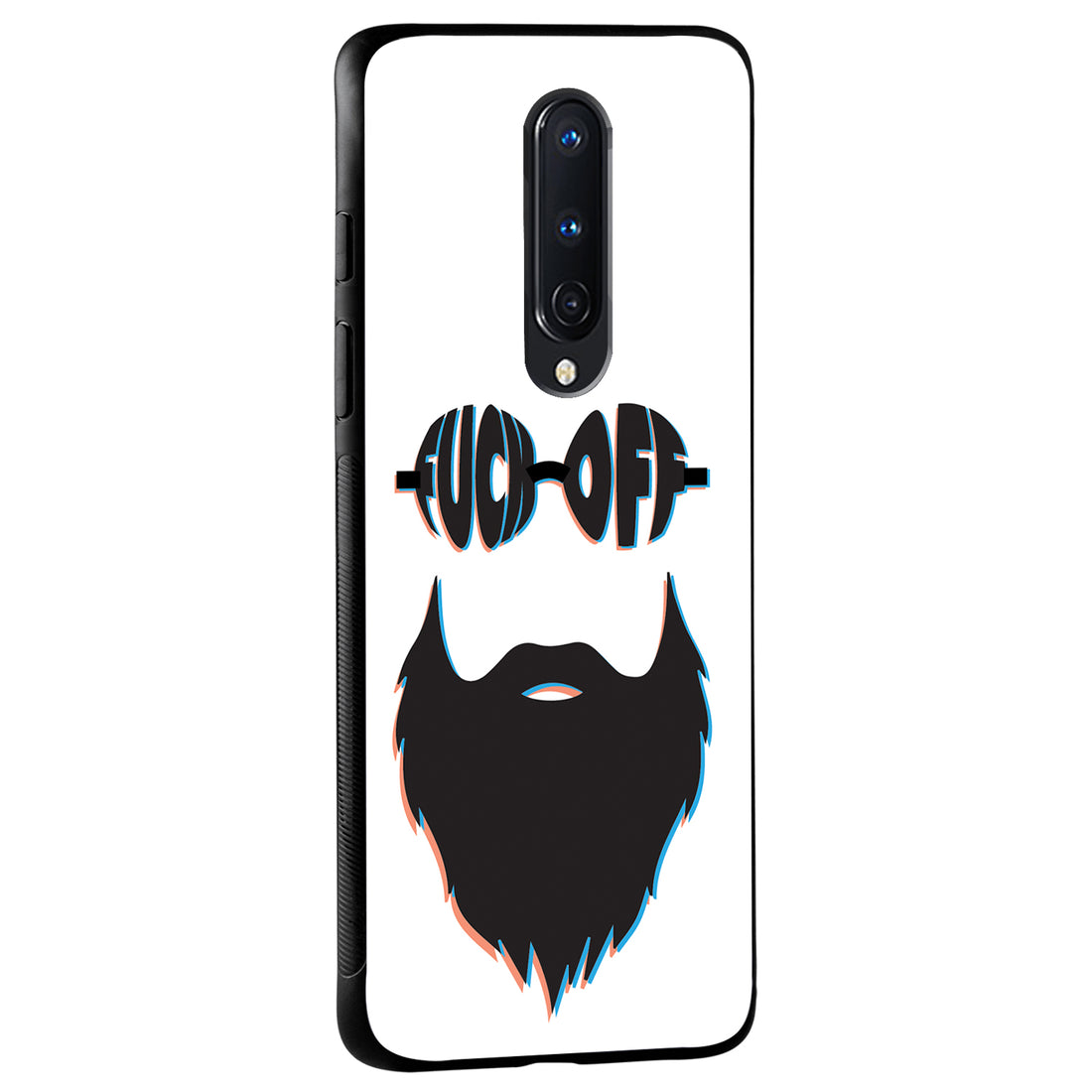 Beard White Masculine Oneplus 8 Back Case