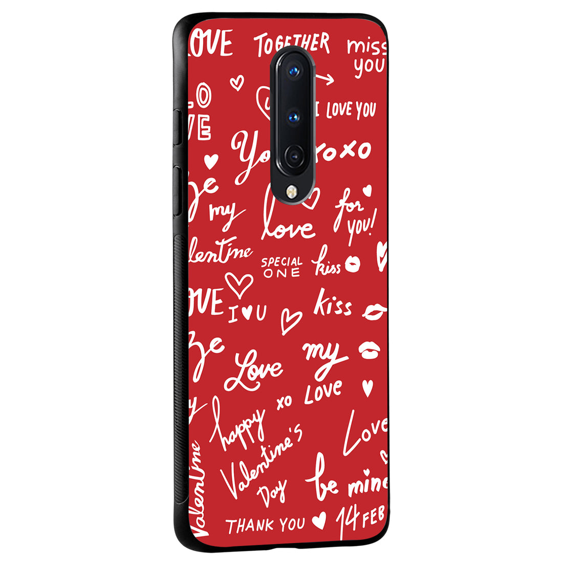 Red Love Couple Oneplus 8 Back Case