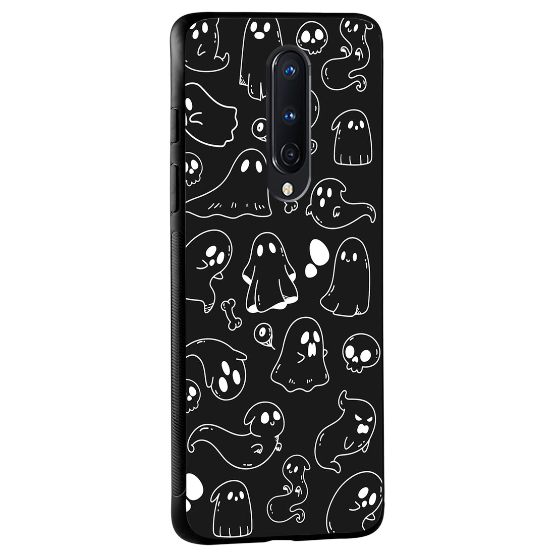 Black Ghost Doodle Oneplus 8 Back Case