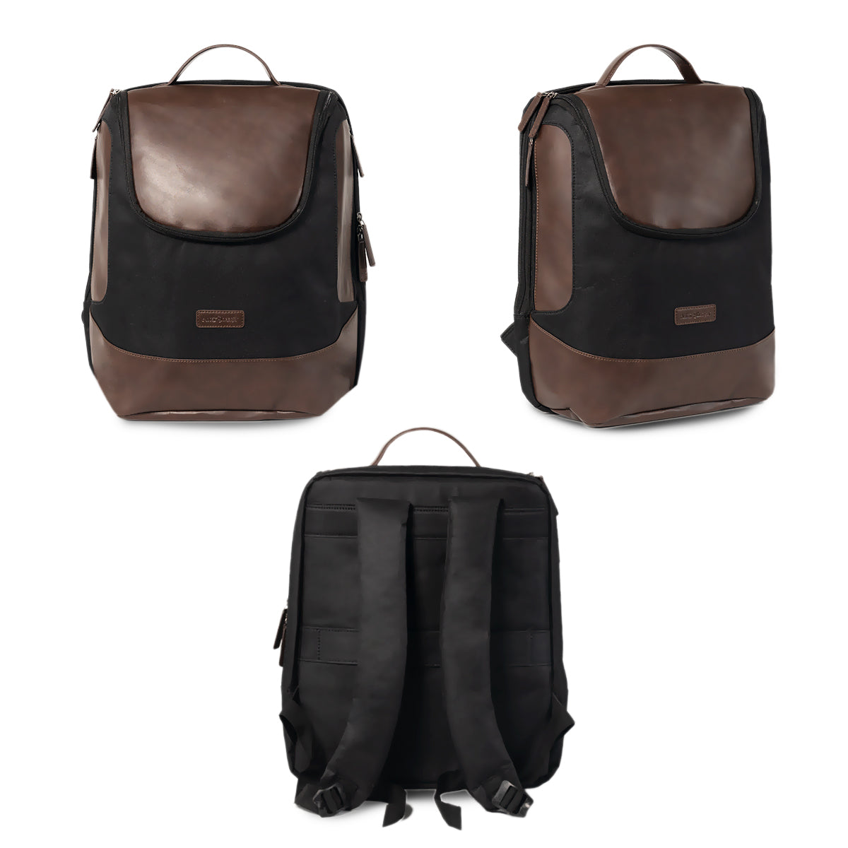 Black and Chocolate Brown Backpack
