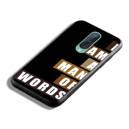 I Am A Man Of Words Motivational Quotes Oneplus 8 Back Case