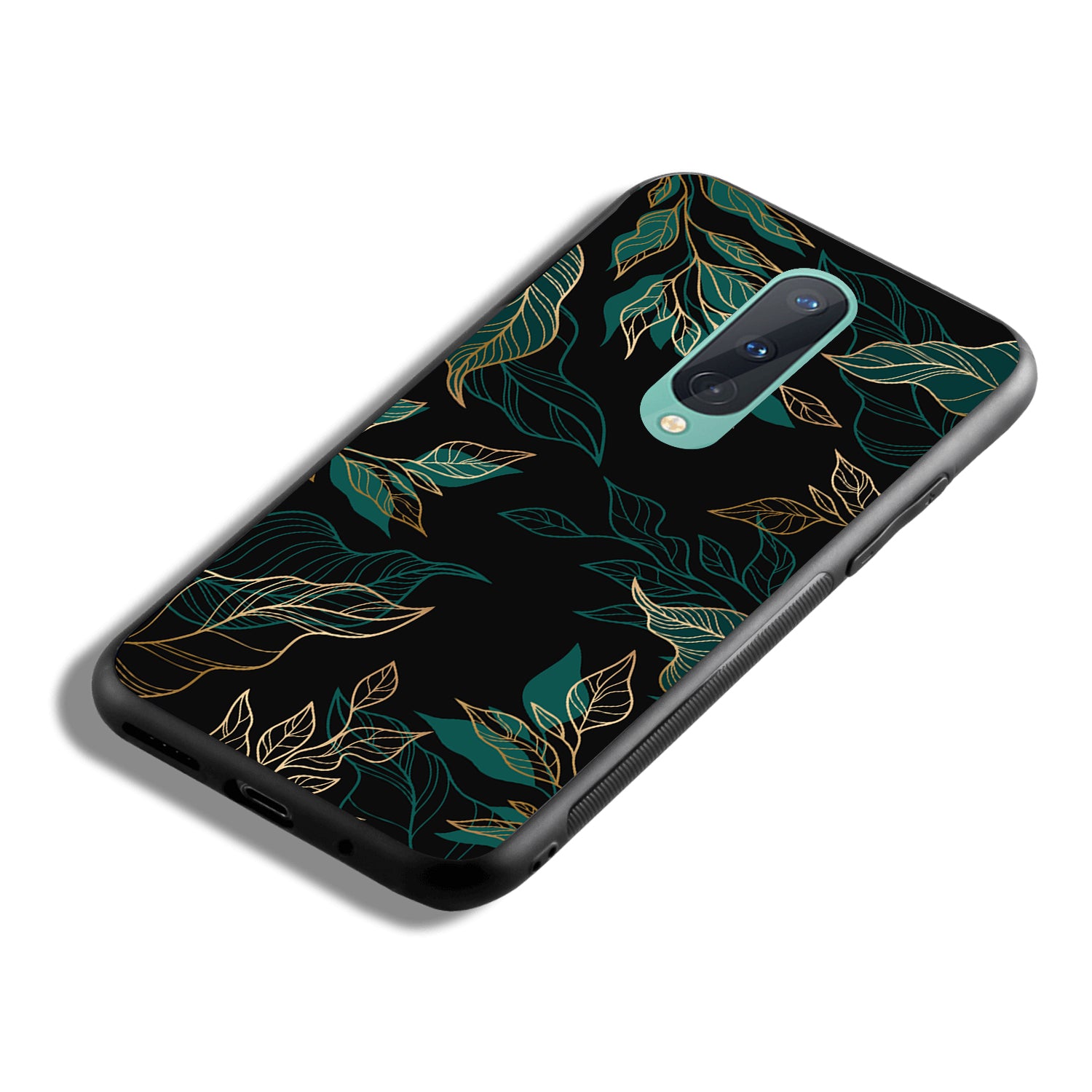 Black Floral Oneplus 8 Back Case