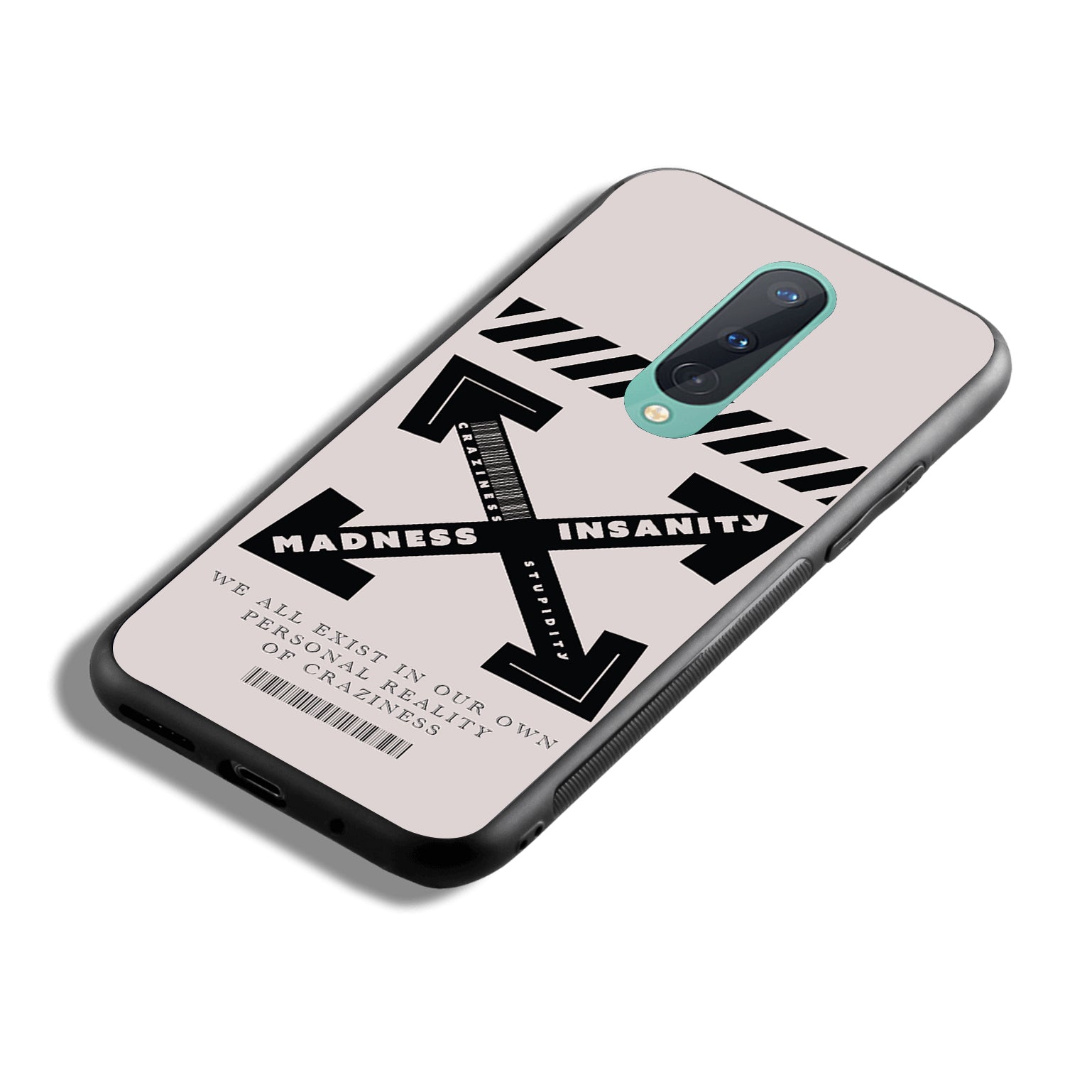Black Madness Quote Oneplus 8 Back Case