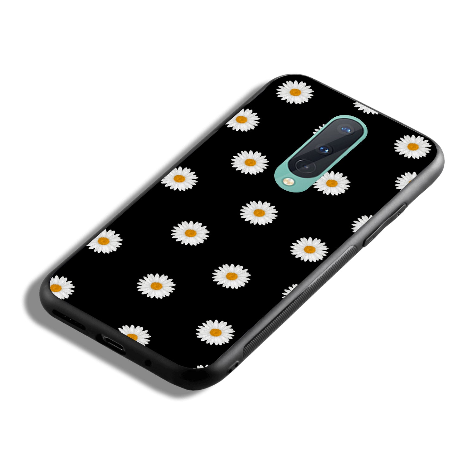 White Sunflower Floral Oneplus 8 Back Case