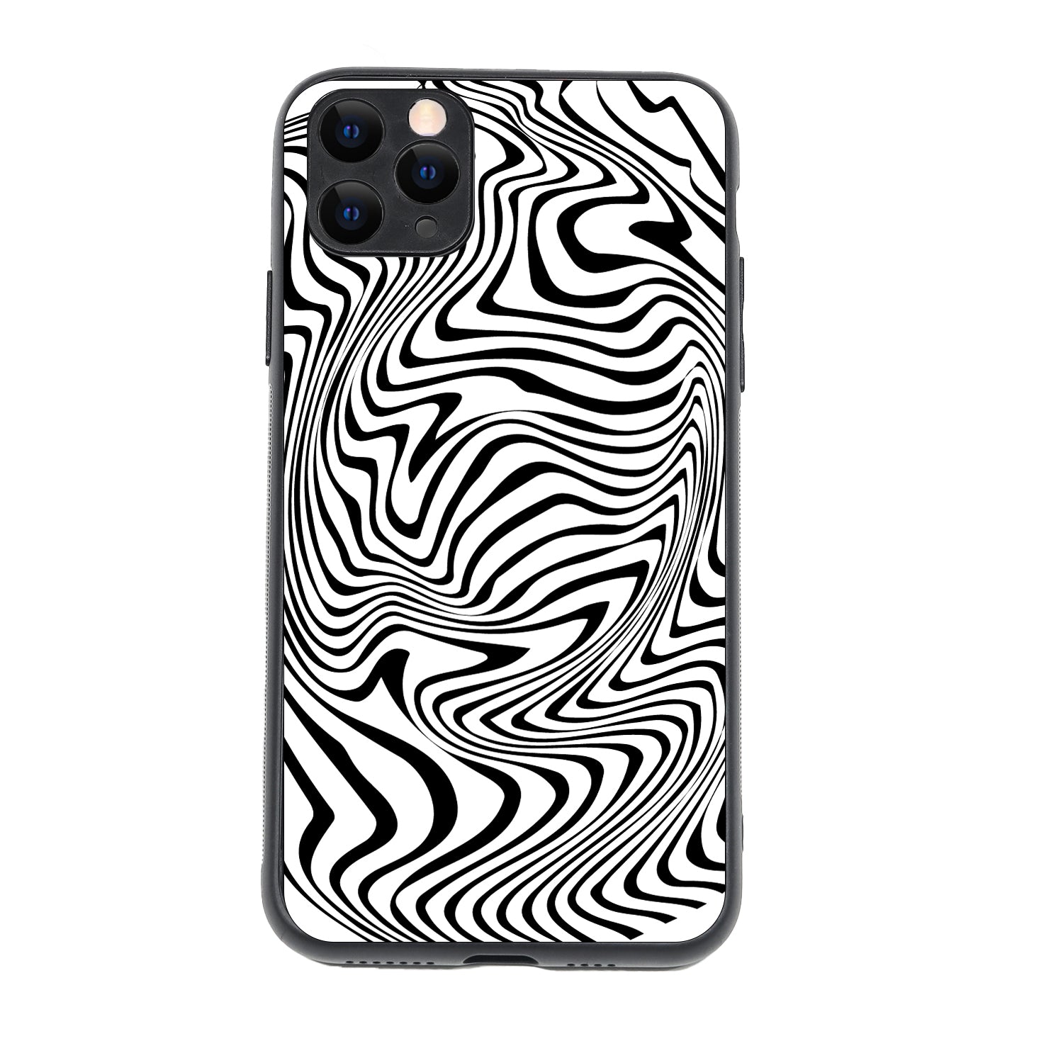 White Zig-Zag Optical Illusion iPhone 11 Pro Max Case