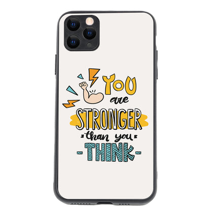 You Are Stronger Motivational Quotes iPhone 11 Pro Max Case
