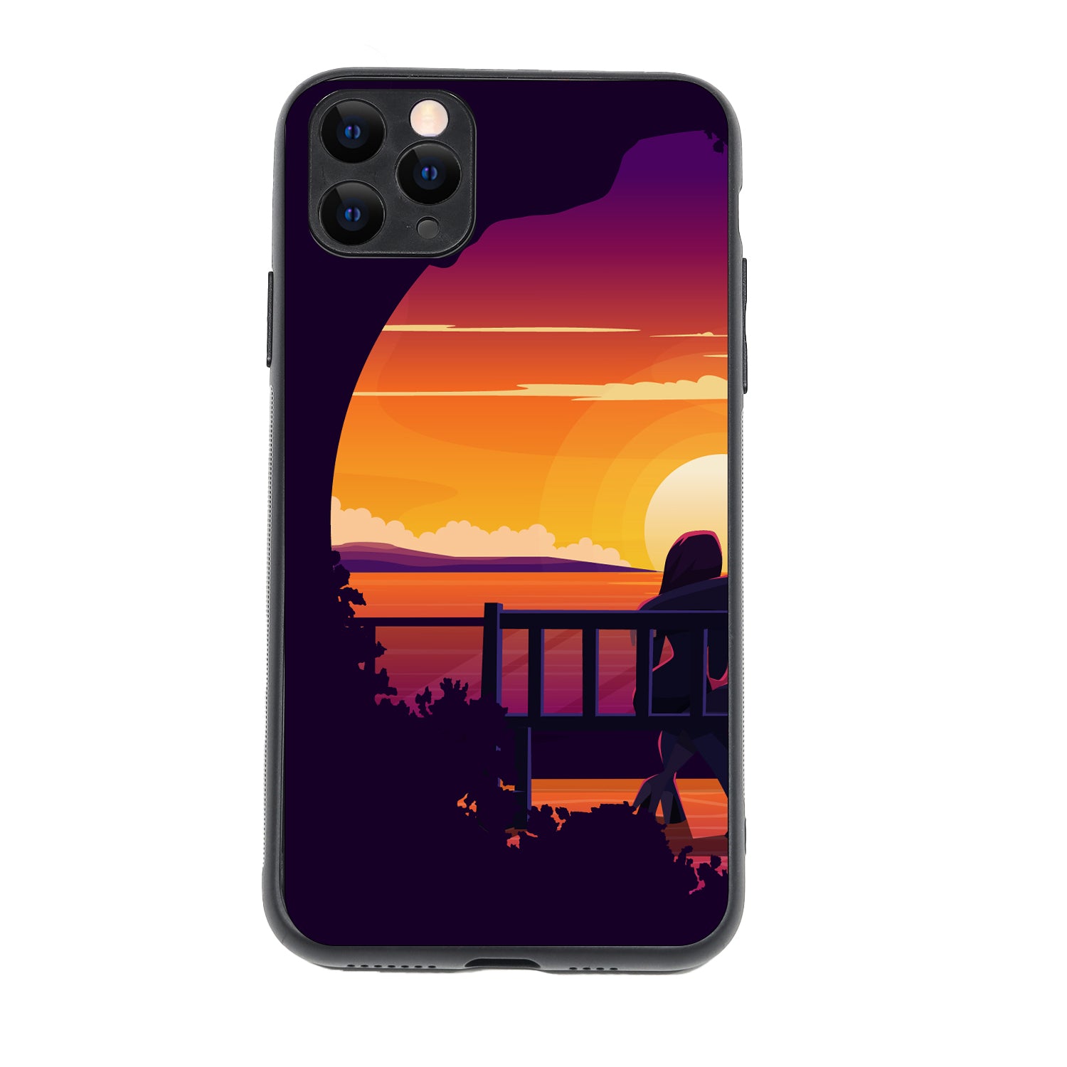 Sunset Date Girl Couple iPhone 11 Pro Max Case