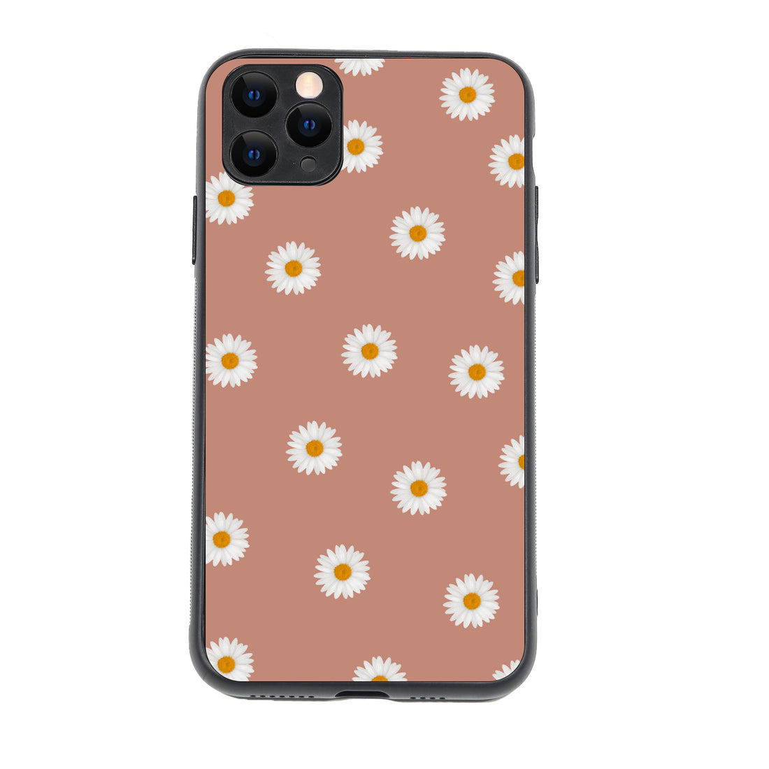 Peach Sunflower Black Floral iPhone 11 Pro Max Case