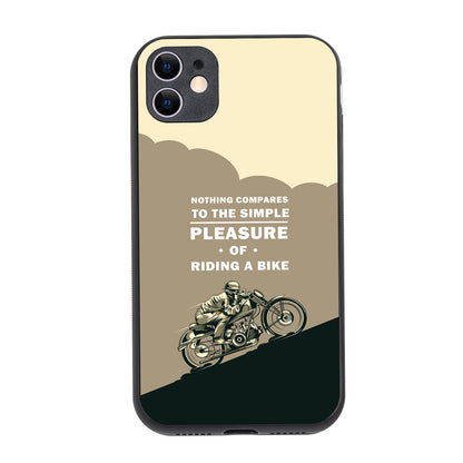 Pleasure of Riding Bike Travel iPhone 11 Case