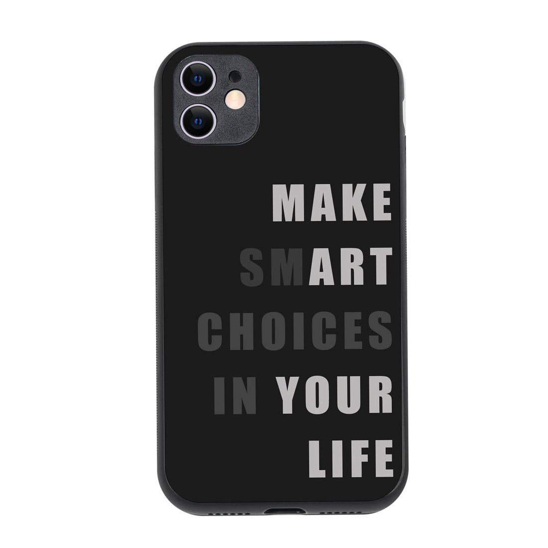 Smart Choices Motivational Quotes iPhone 11 Case