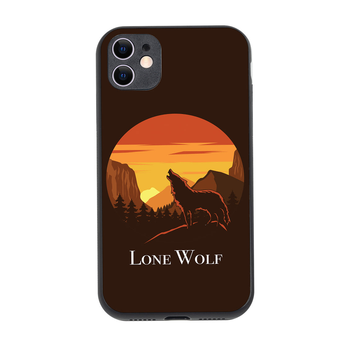 Lone Wolf Cartoon iPhone 11 Case