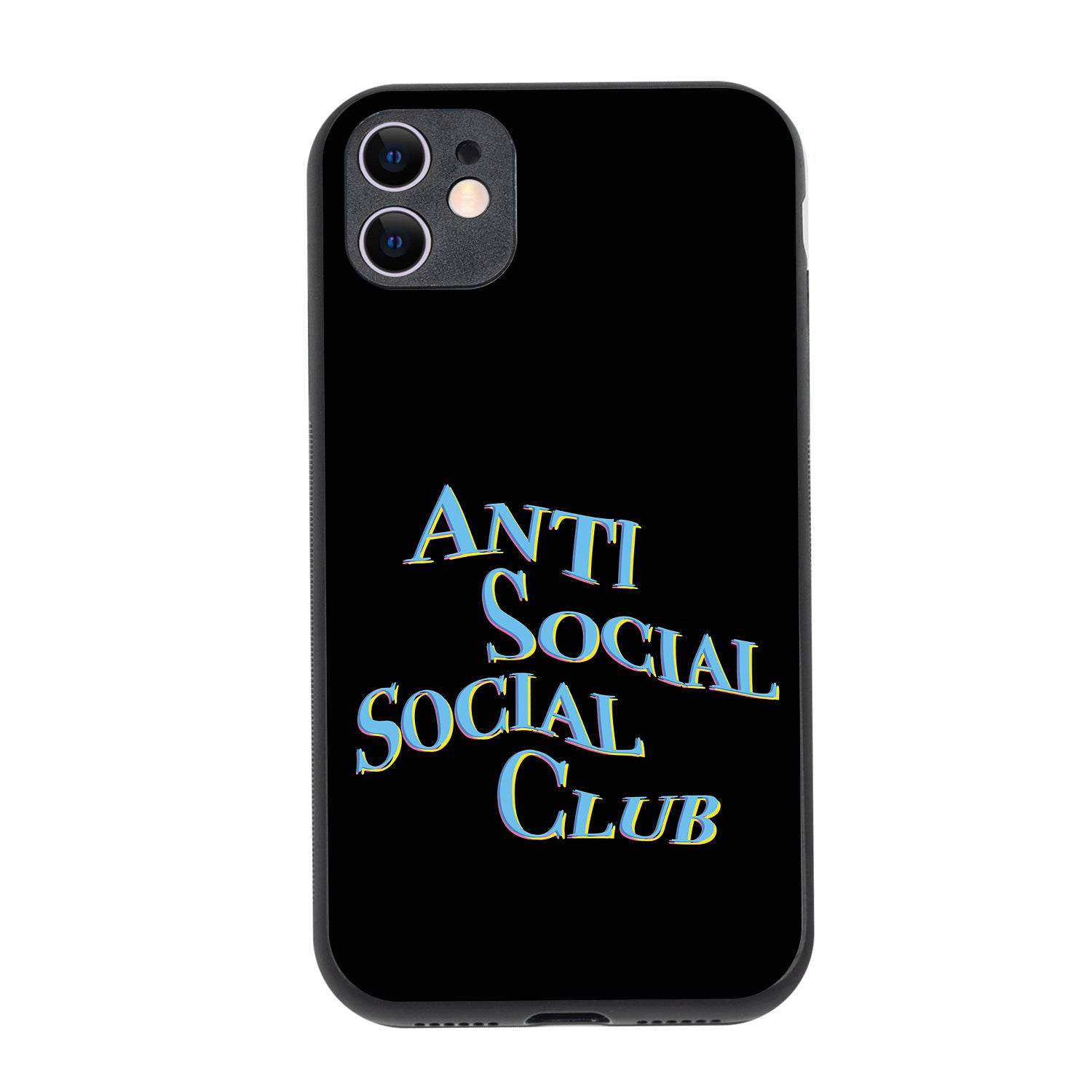 Social Club Black Motivational Quotes iPhone 11 Case