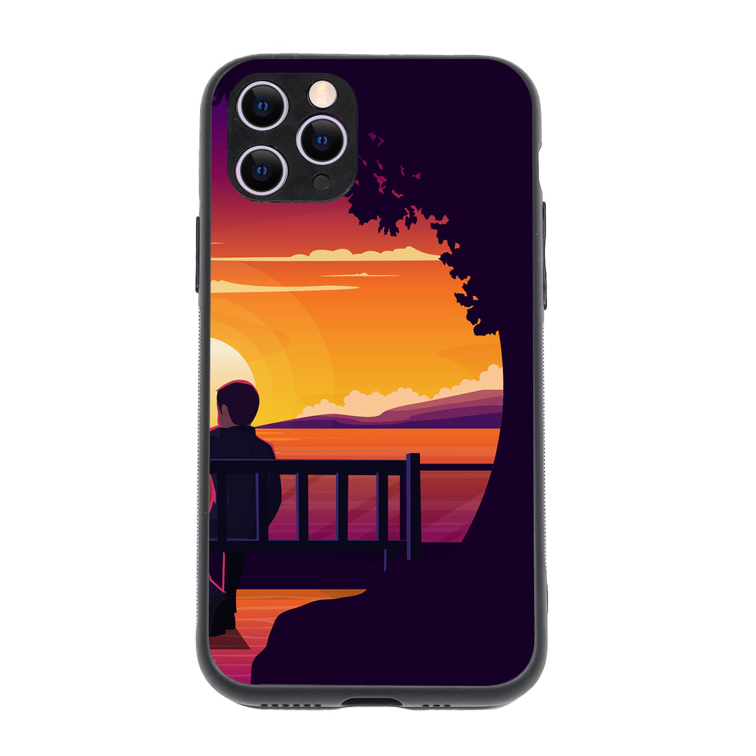 Sunset Date Boy Couple iPhone 11 Pro Case