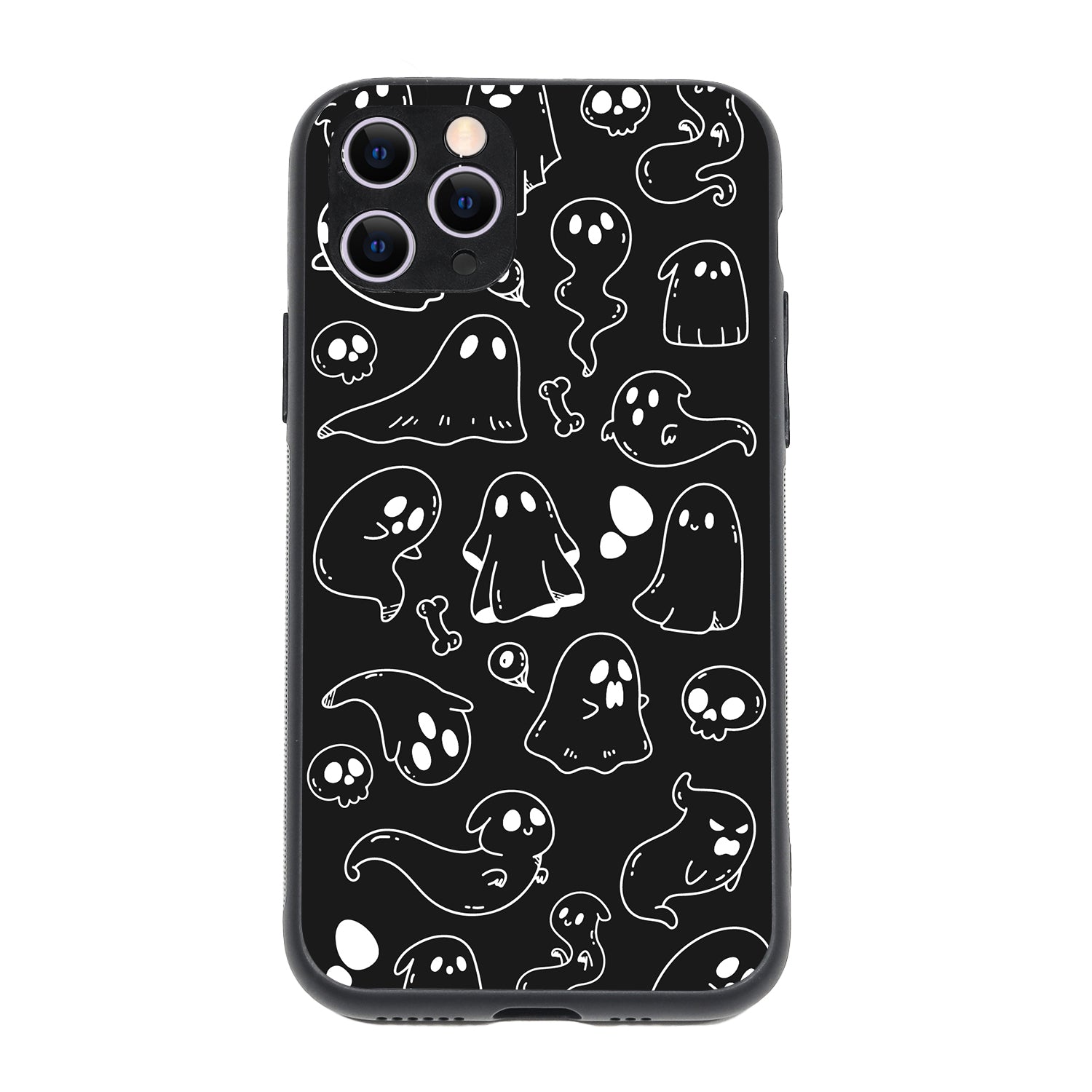 Black Ghost Doodle iPhone 11 Pro Case