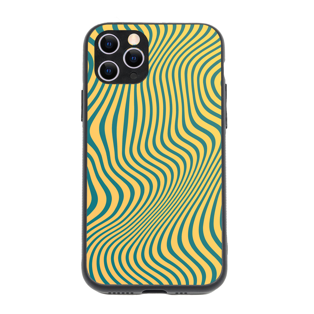 Green Strips Optical Illusion iPhone 11 Pro Case