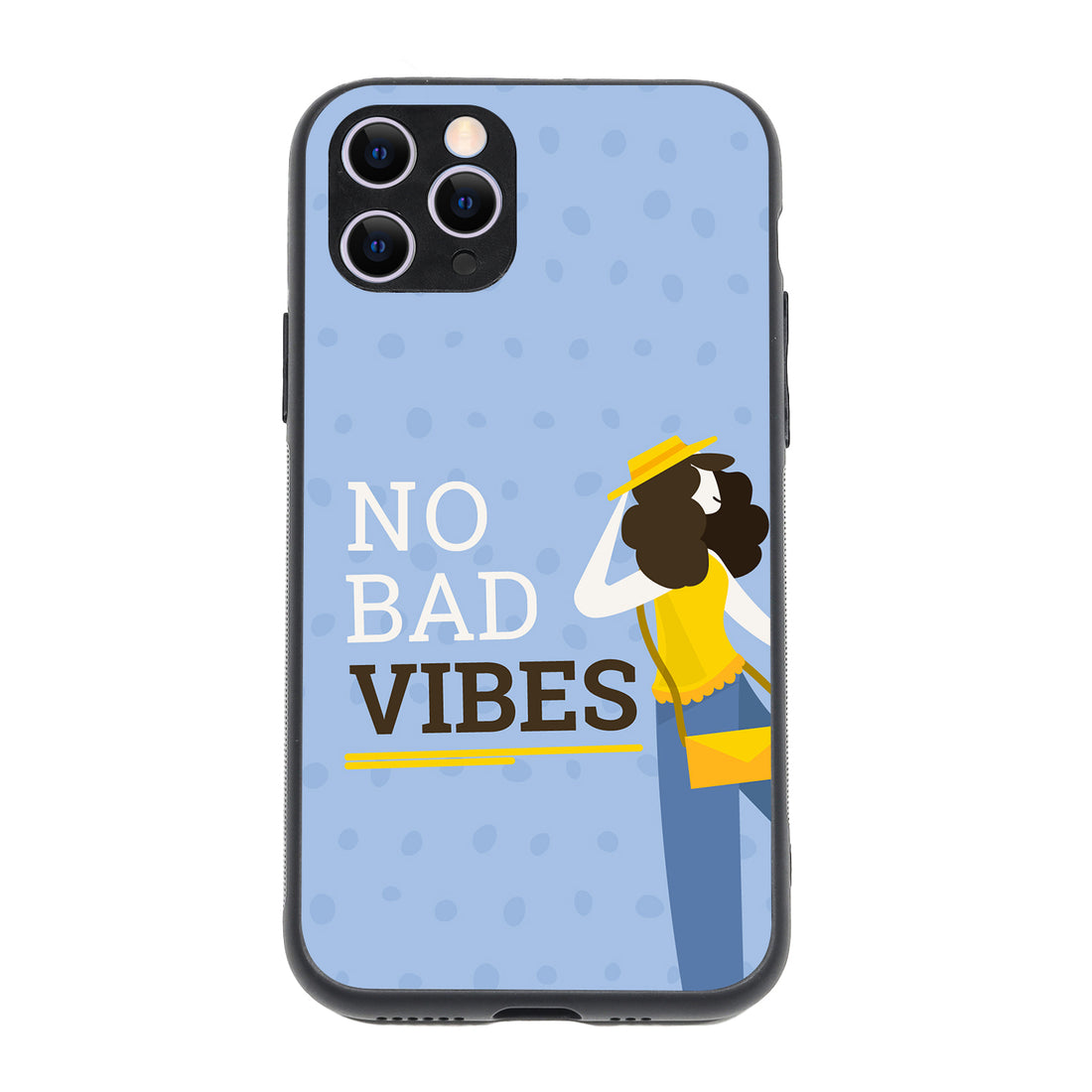 No Bad Vibes Motivational Quotes iPhone 11 Pro Case