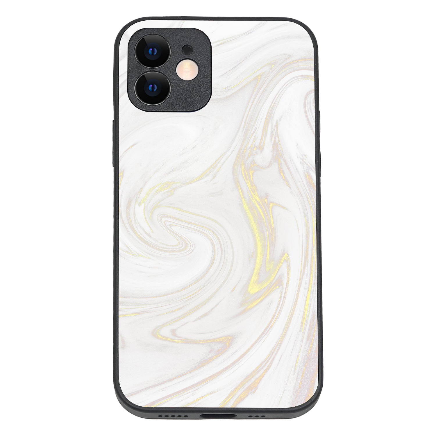 White Golden Marble iPhone 12 Case