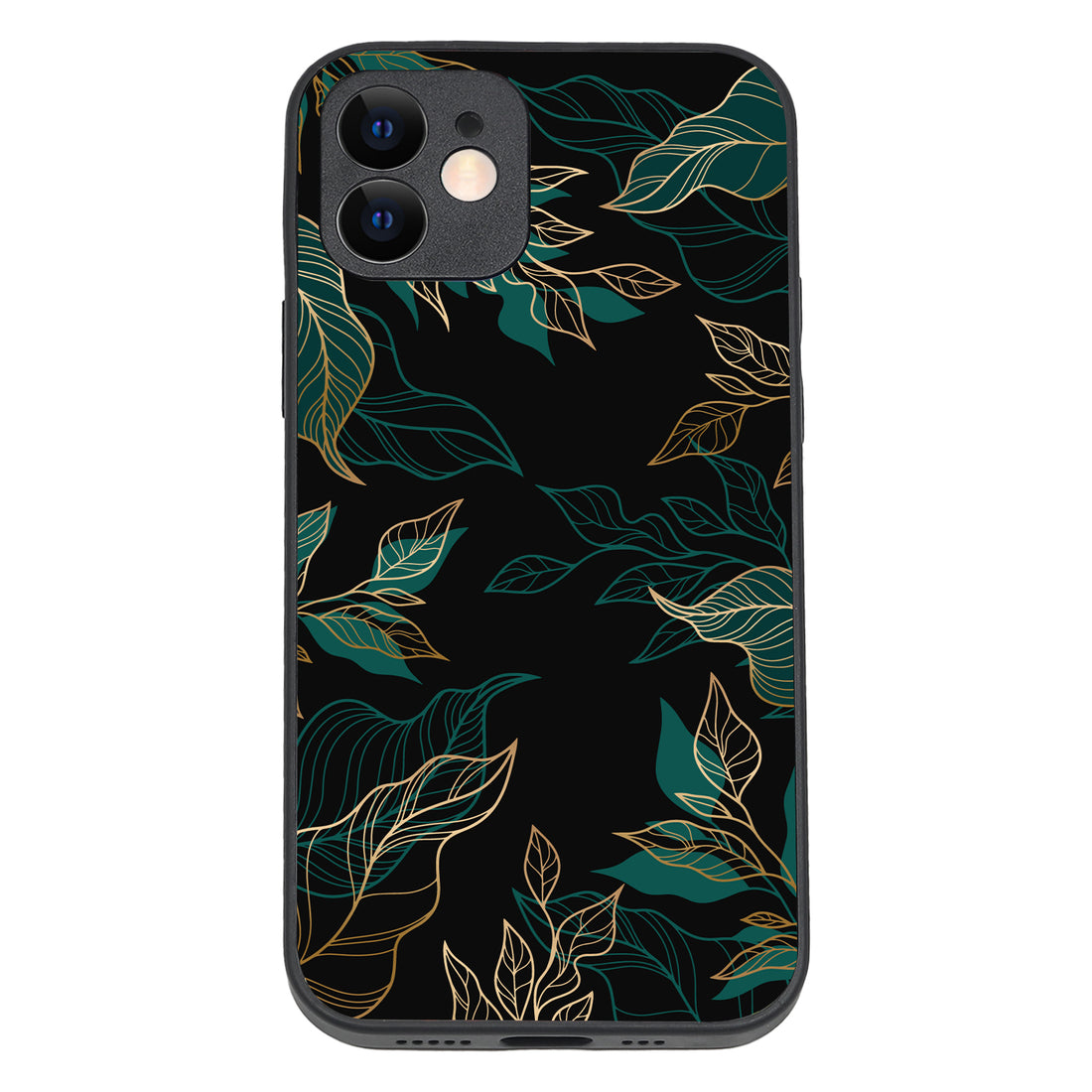 Black Floral iPhone 12 Case