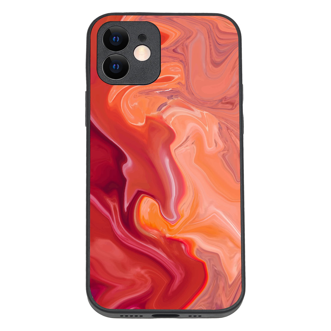 Red Marble iPhone 12 Case