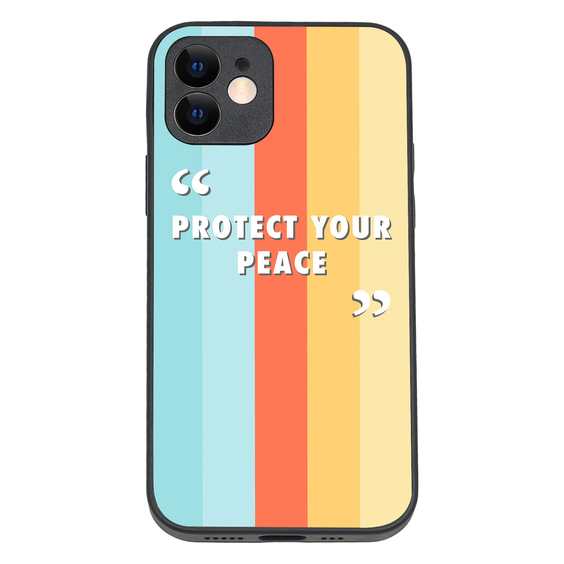 Protect your peace Motivational Quotes iPhone 12 Case
