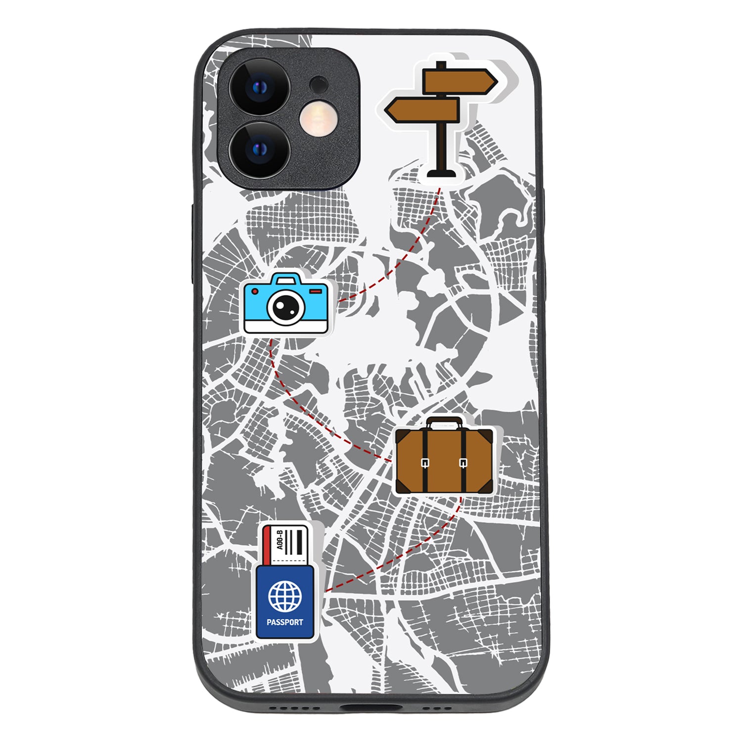 Journey Start To End Travel iPhone 12 Case