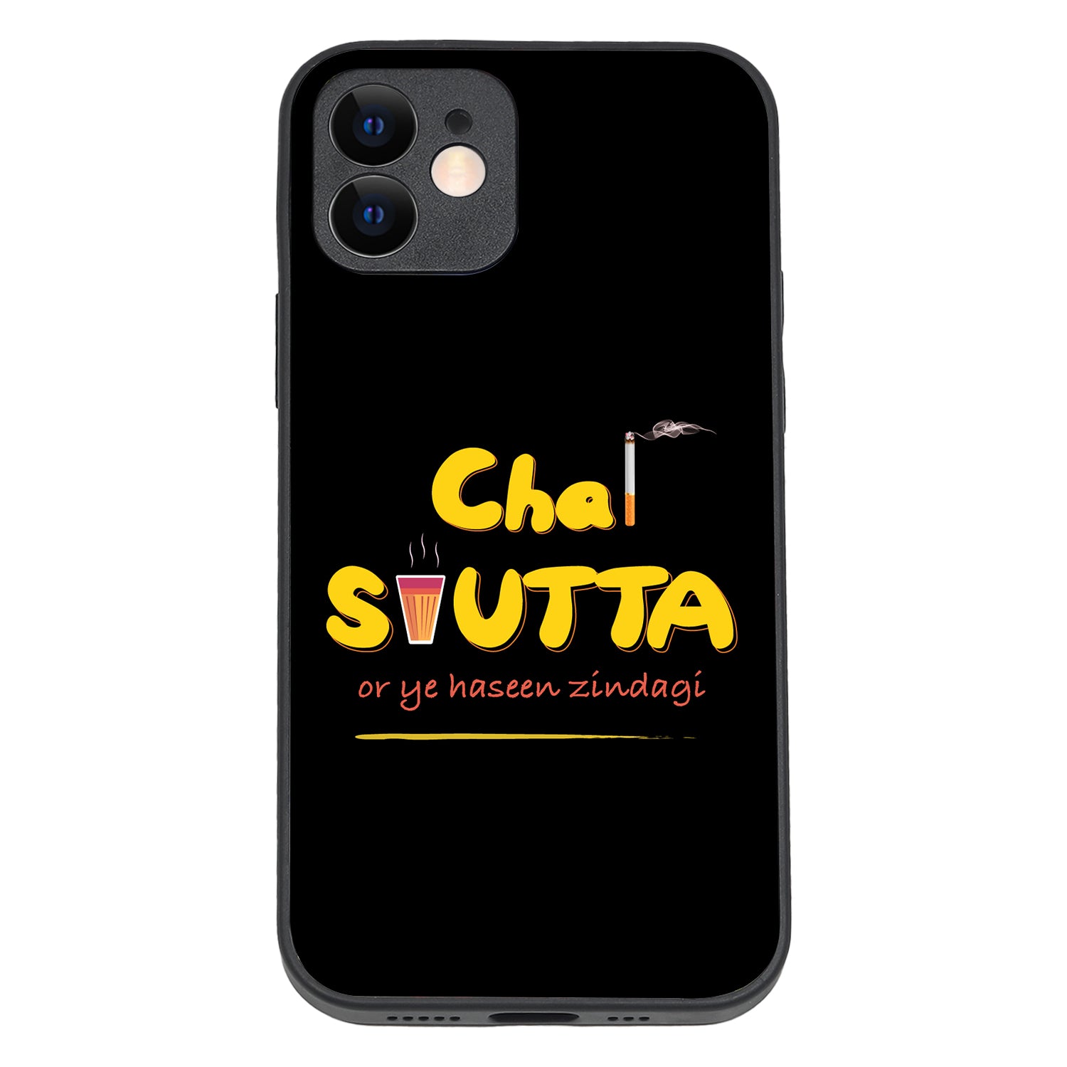 Chai-Sutta Motivational Quotes iPhone 12 Case