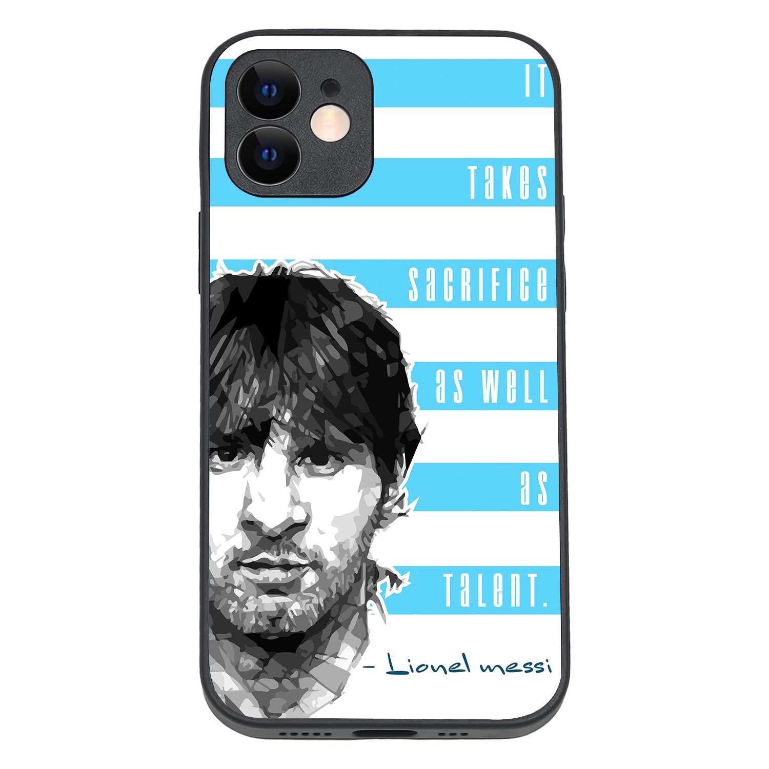 Messi Quote Sports iPhone 12 Case