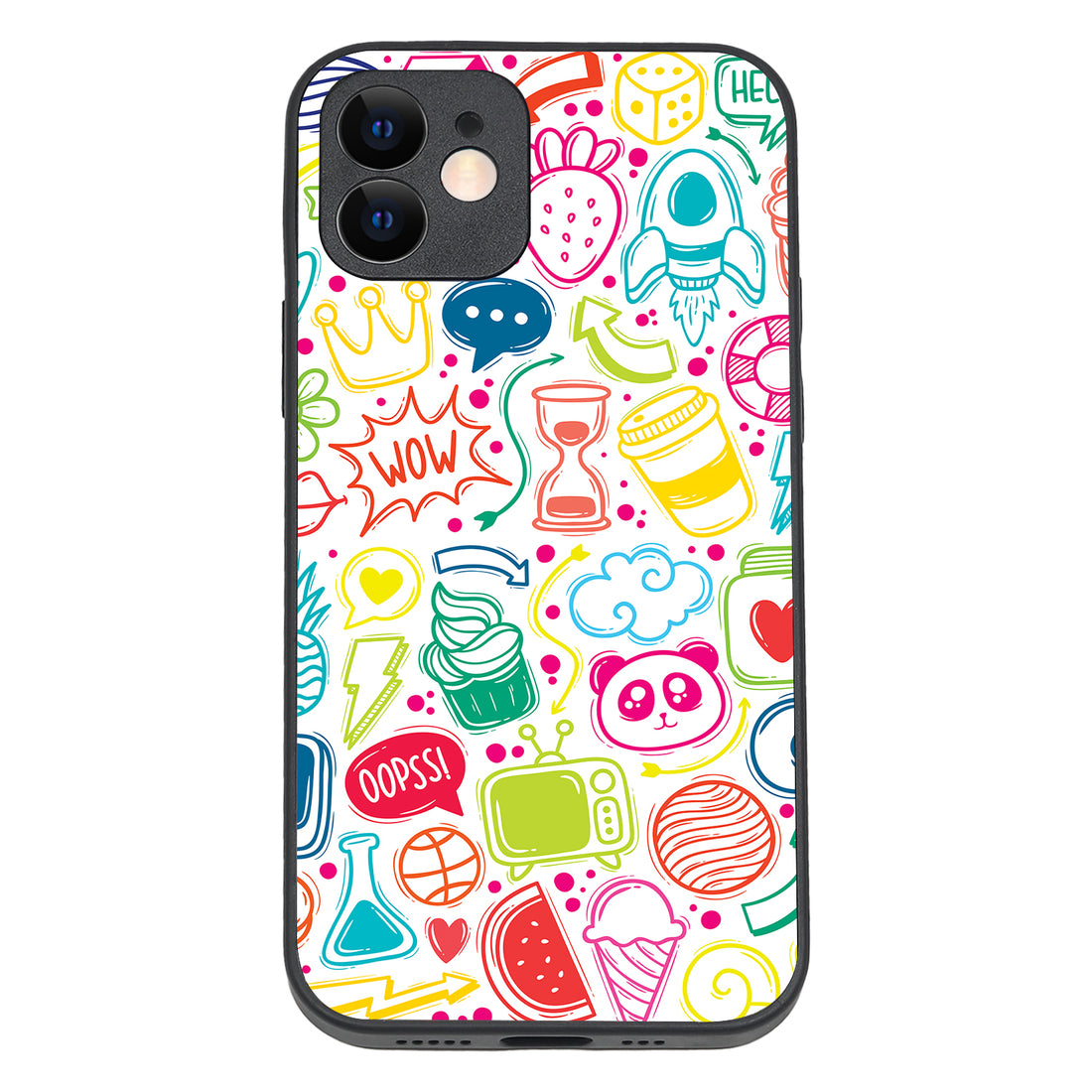 Wow Doodle iPhone 12 Case
