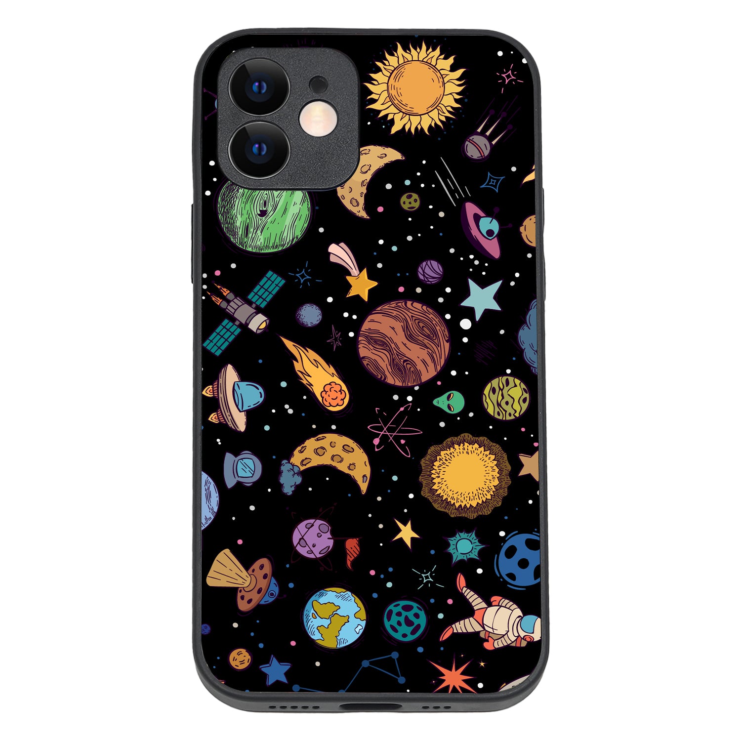 Space Doodle iPhone 12 Case