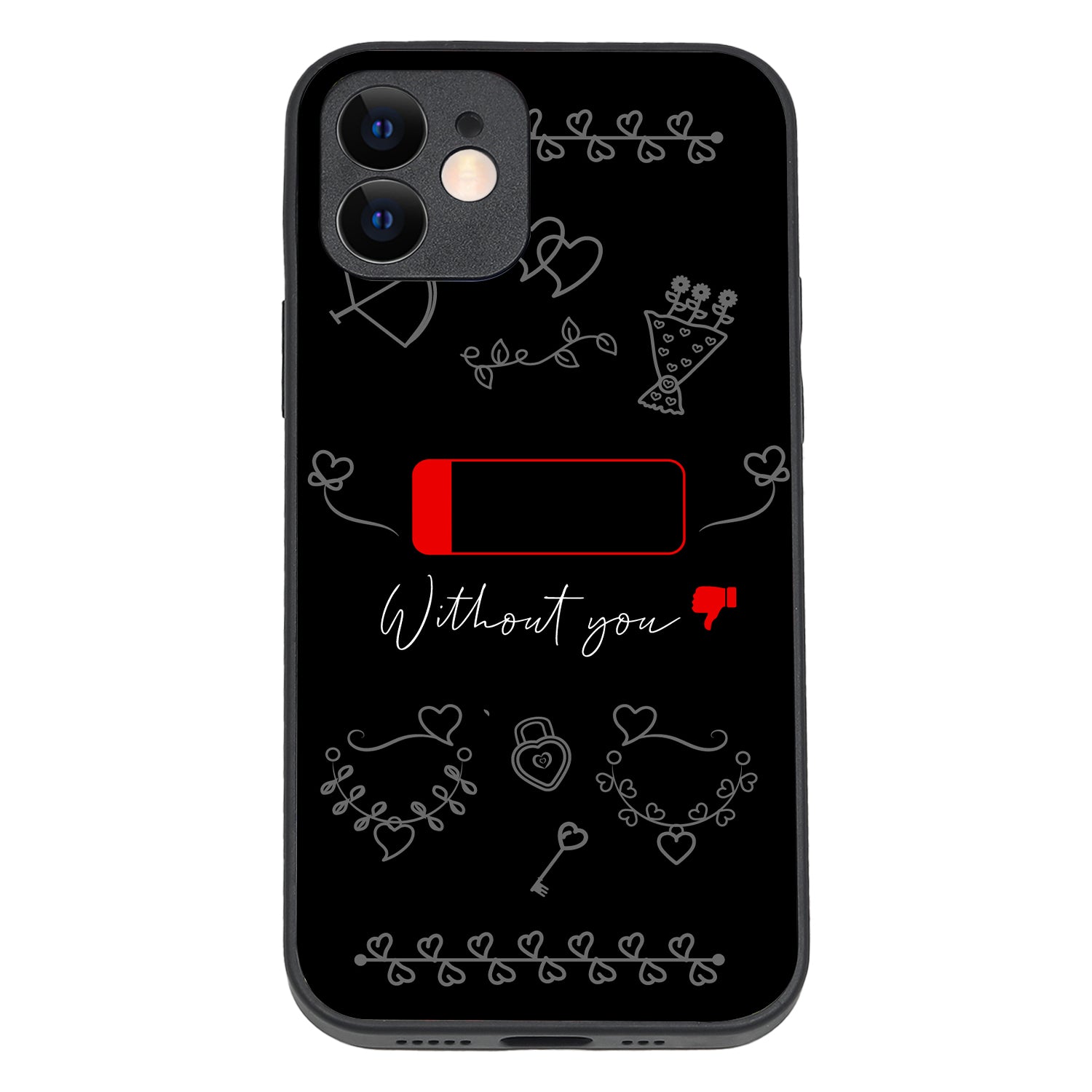 Without You Couple iPhone 12 Case