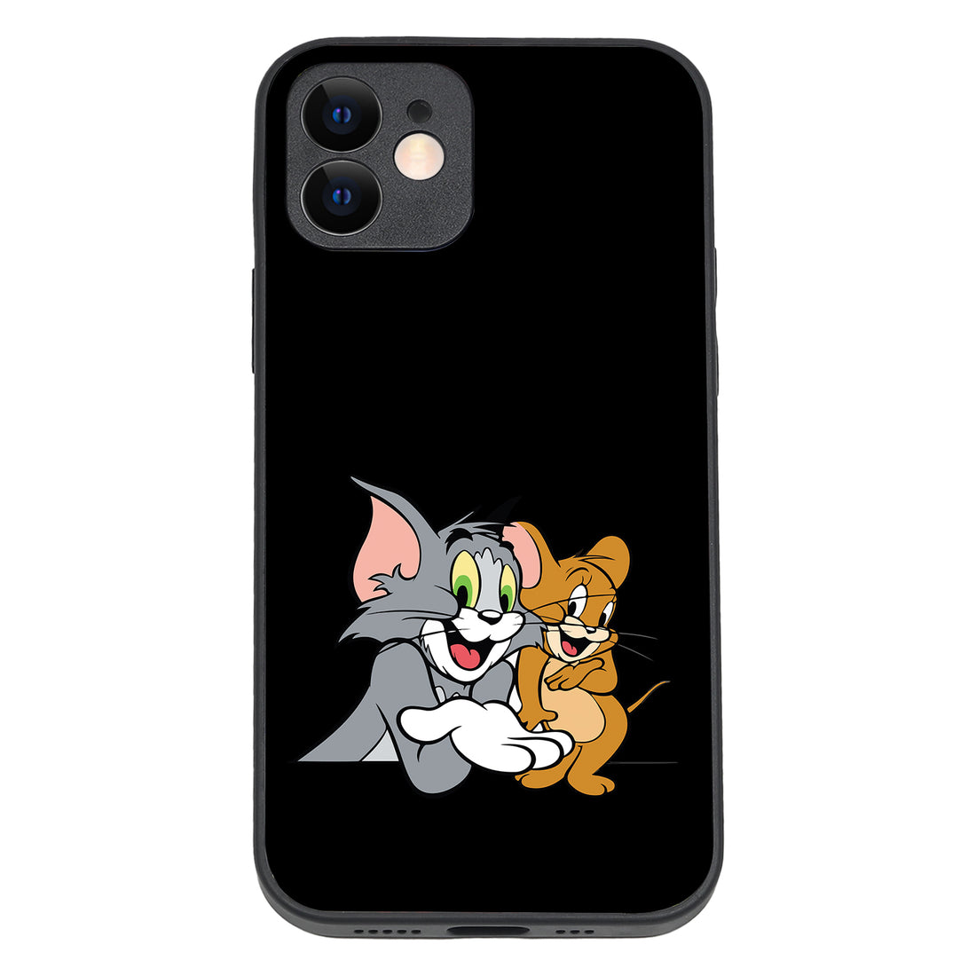Tom &amp; Jerry Black Cartoon iPhone 12 Case