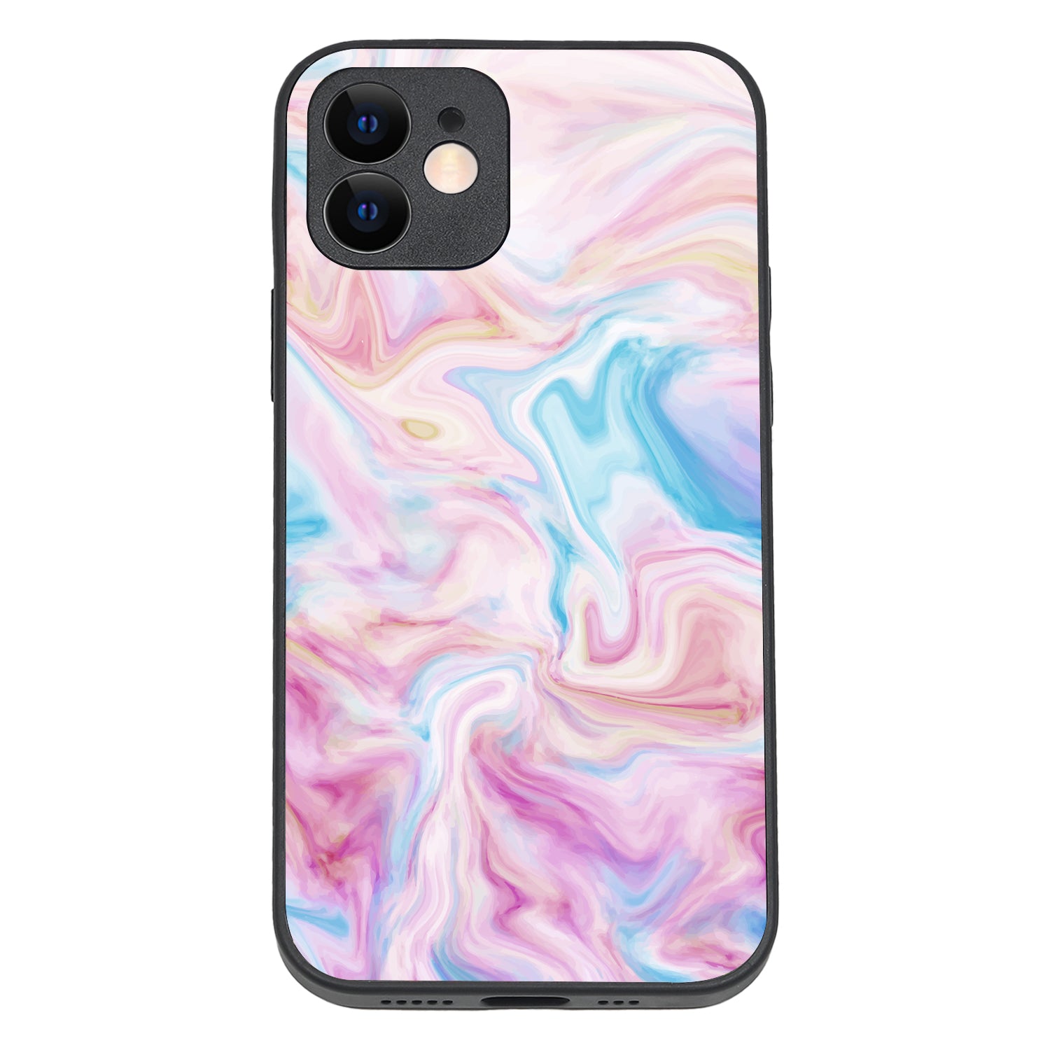 Blue Pink Marble iPhone 12 Case