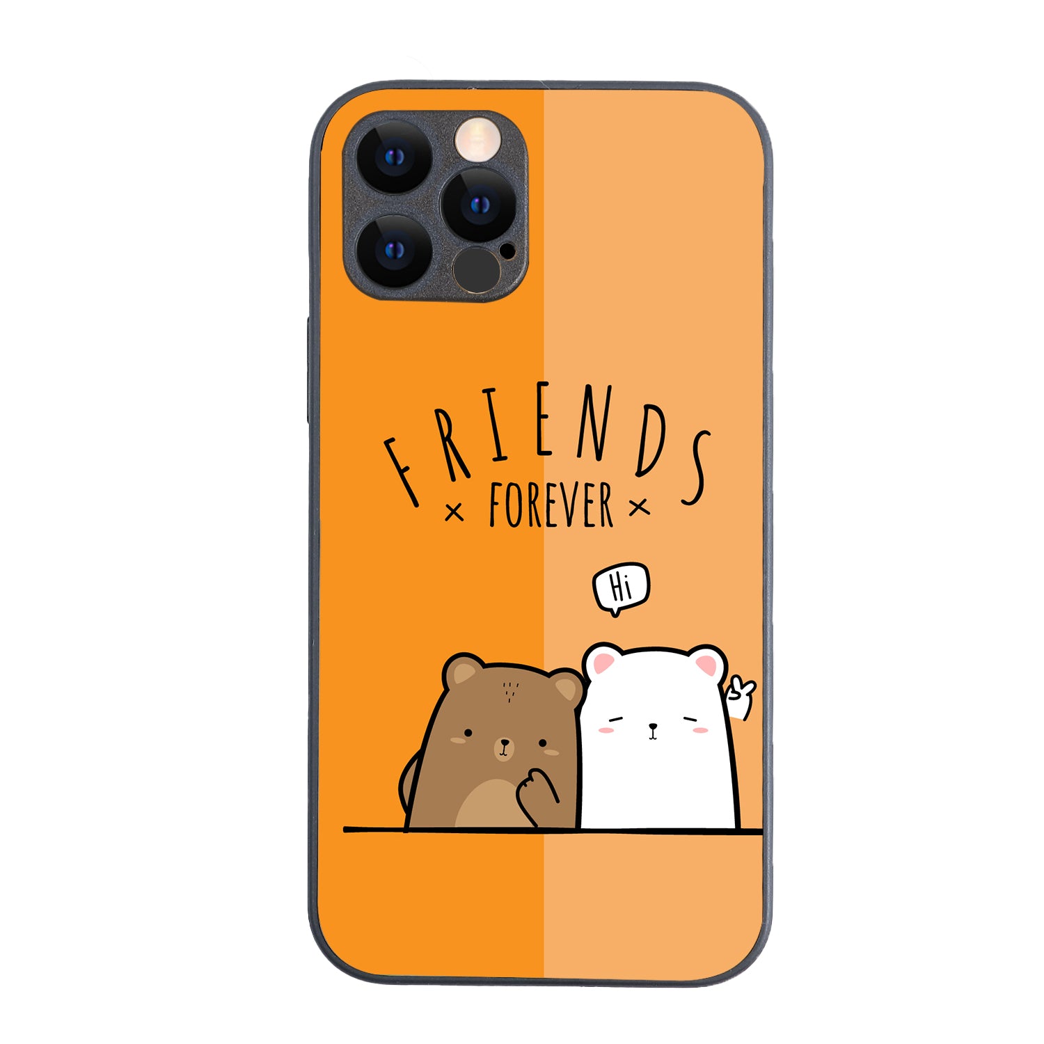 Orange Bff iPhone 12 Pro Case
