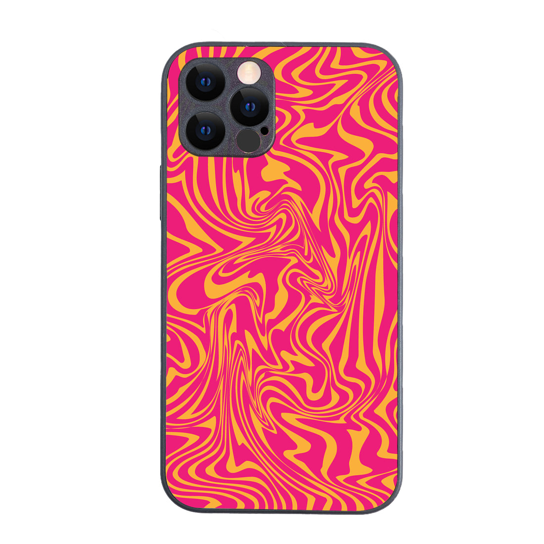 Yellow Pink Optical Illusion iPhone 12 Pro Case