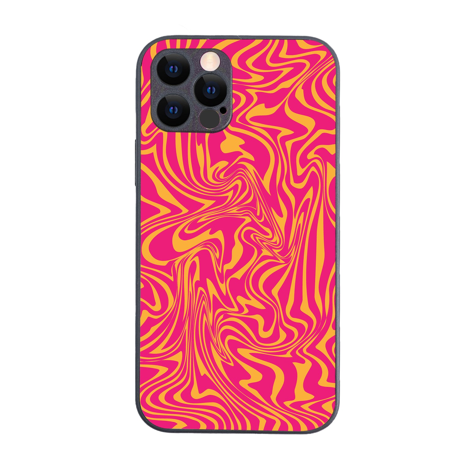 Yellow Pink Optical Illusion iPhone 12 Pro Case