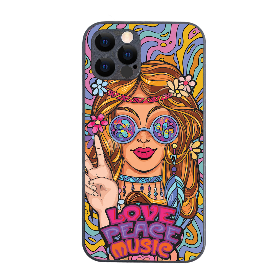 Love Peace Music Women Empowerment iPhone 12 Pro Case