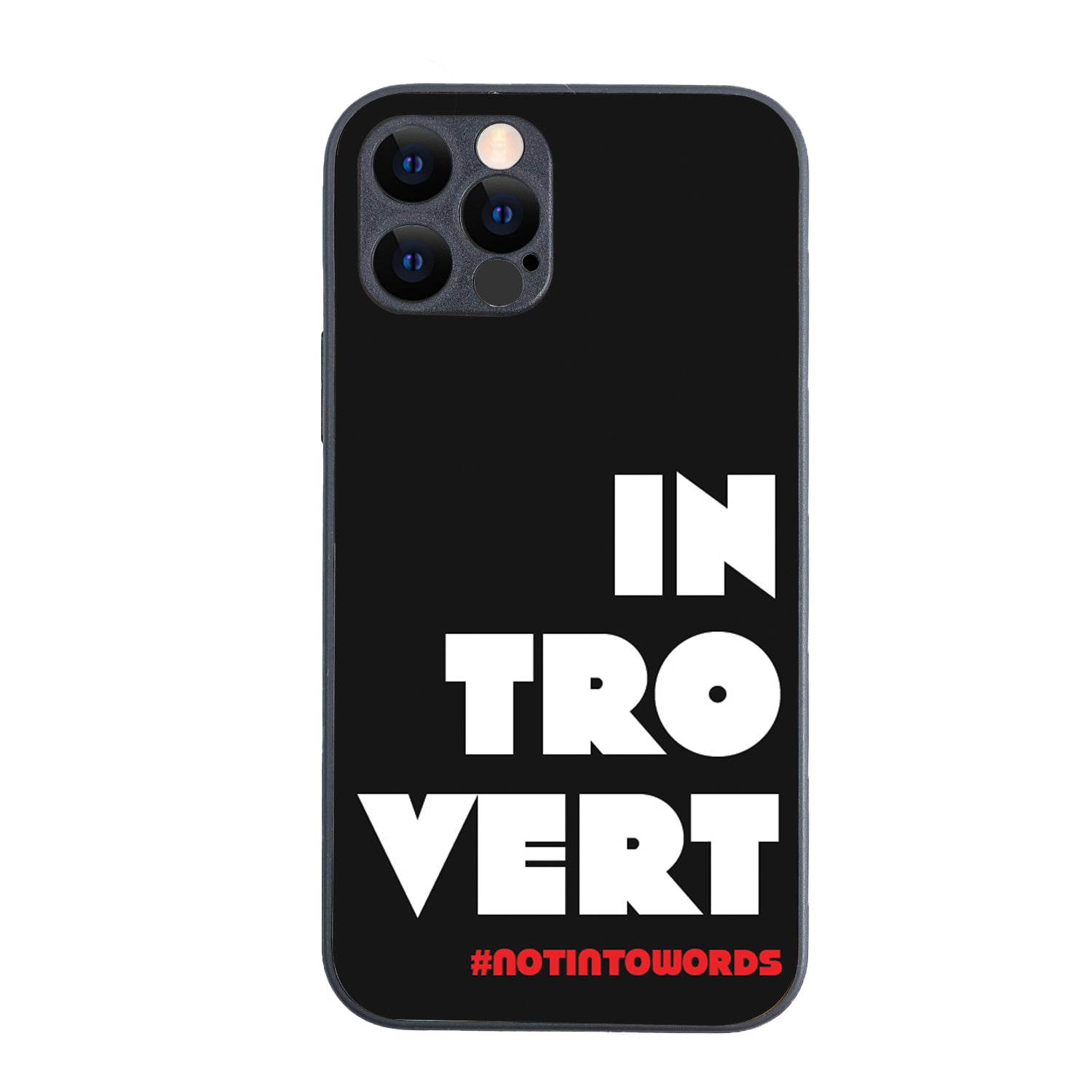 Introvert Motivational Quotes iPhone 12 Pro Case