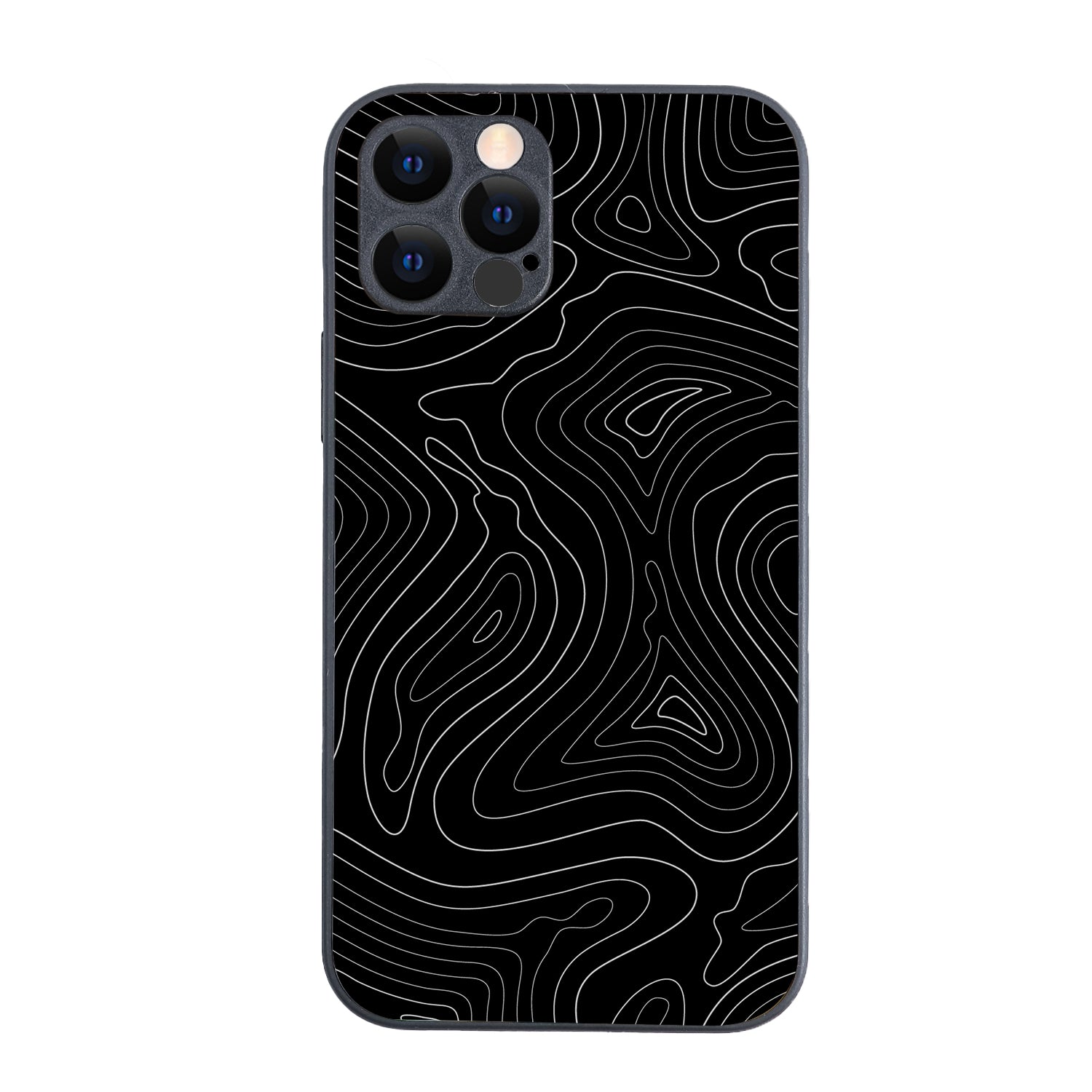 Black Illusion Optical Illusion iPhone 12 Pro Case