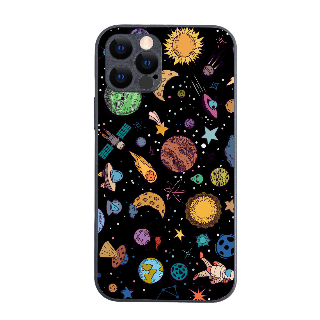 Space Doodle iPhone 12 Pro Case