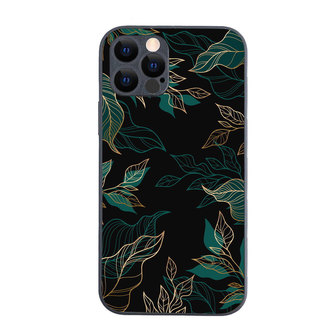 Black Floral iPhone 12 Pro Case